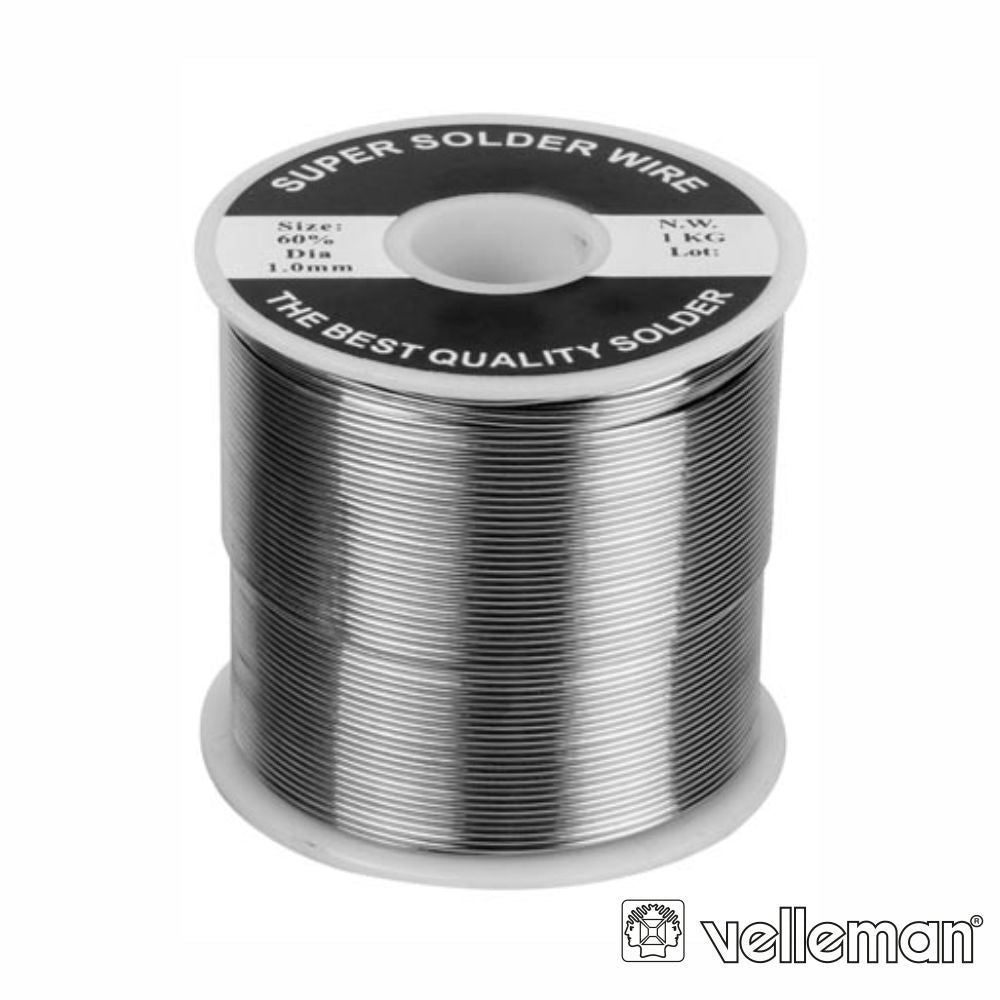 Solda 1Mm 60/40 1Kg Velleman - Tauu.pt