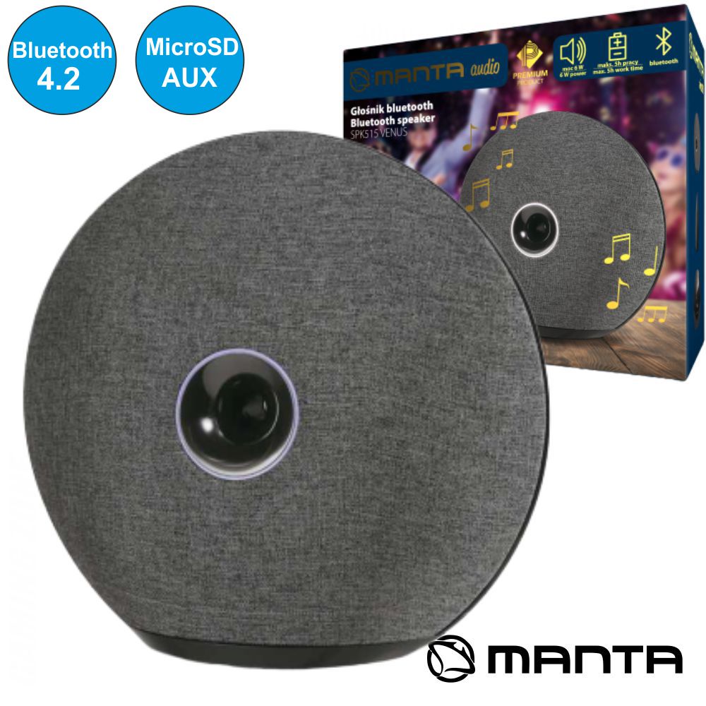 Coluna Bluetooth Portátil Usb/Sd/Aux/Bat Premium Manta - Tauu,pt
