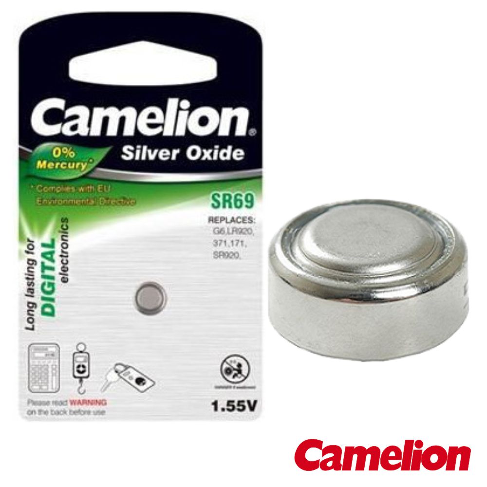 Pilha Botão Sr69 / G6 1,55V 78Ma Blister Camelion - Tauu,pt