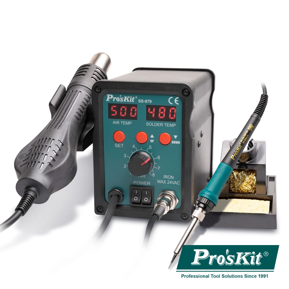 Estação De Soldar Smd Ar Quente 2 Em 1 700W Proskit - Tauu.pt