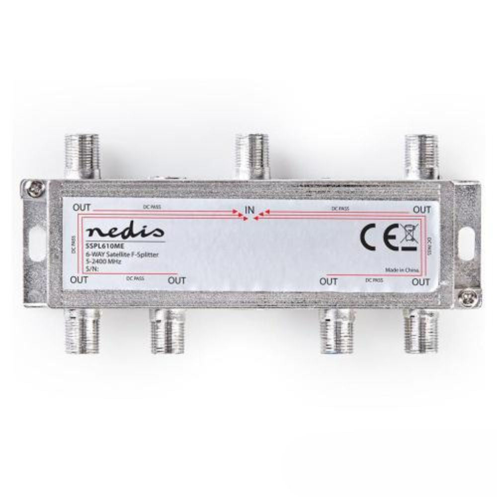 Repartidor Fichas F C/ 6 Vias 5-2400Mhz Nedis - Tauu,pt