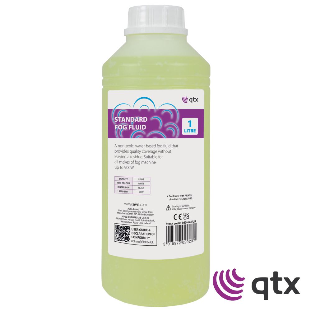 Líquido De Fumos Standard 1L Qtx - Tauu,pt