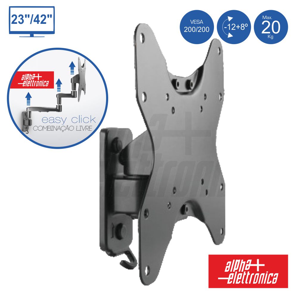 Suporte Lcd/Led 23/42" 20Kg  Vesa 200/200 - Tauu.pt