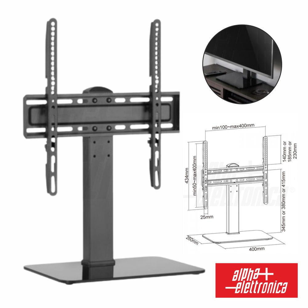 Suporte Lcd/Led Mesa 32/55"C/1 Braço Vesa 400/400 40Kg Alpha - Tauu.pt