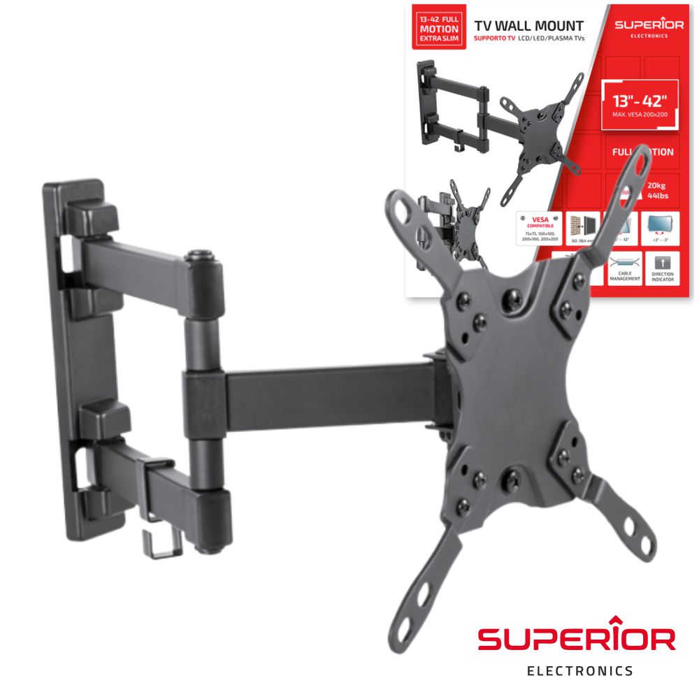Suporte Lcd/Led 13/42" C/ 2 Braços Slim Vesa 200/200 20Kg - Tauu,pt