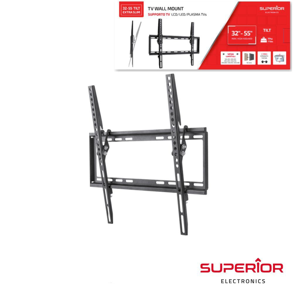 Suporte Lcd/Led 32/55" Tilt Slim Vesa 400/400 35Kg - Tauu,pt