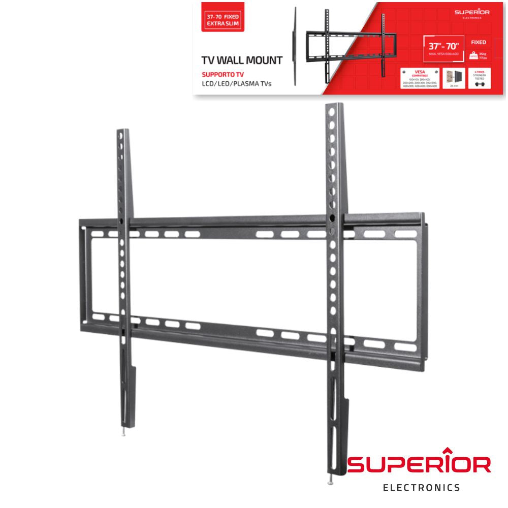 Suporte Lcd/Led 37/70" Fixo Slim Vesa 600/400 35Kg - Tauu,pt