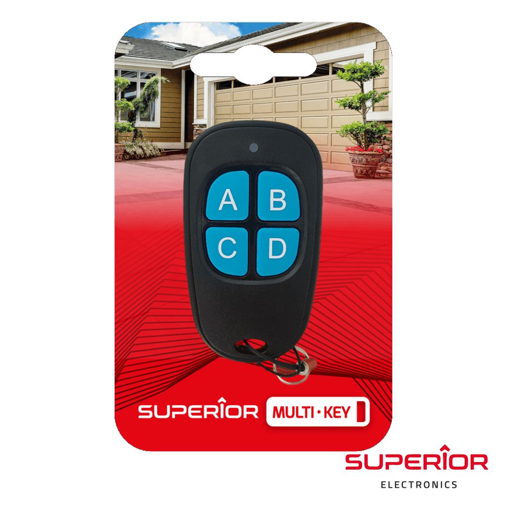 Comando Garagem Universal 4 Canais 433Mhz Superior - Tauu,pt