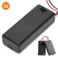 Suporte P/ 2 Pilhas Aa C/ Tampa E Interruptor - Tauu,pt