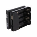 Suporte P/ 4 Pilhas Aa C/ Tampa Interruptor E Usb-A Fêmea - Tauu.pt