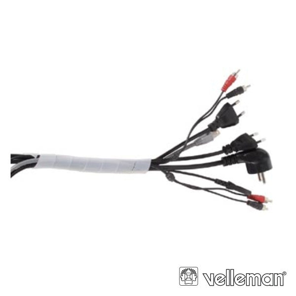 Protector De Cabo Espiral Branco Transp, 10M Ø 15Mm Velleman - Tauu,pt