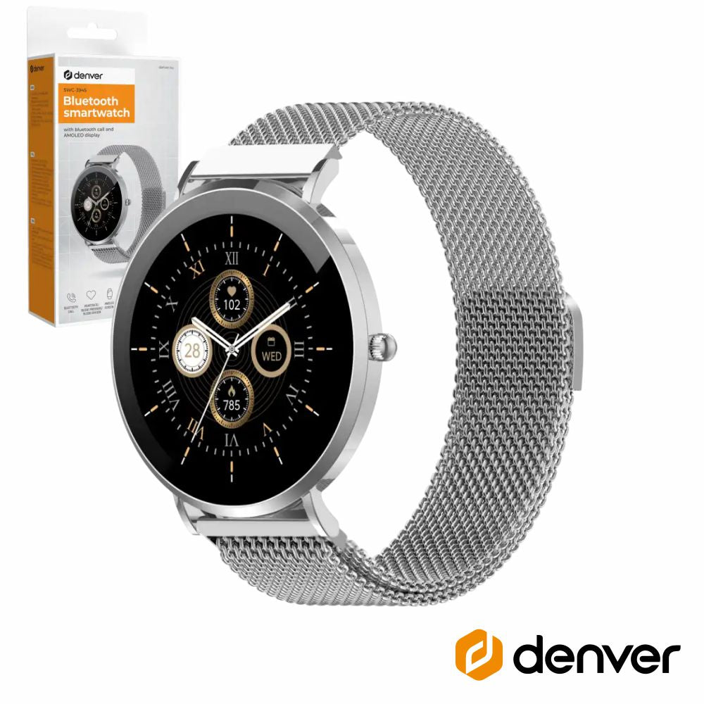 Smartwatch P/ Android Ios 1.32" Silver Denver - Tauu.pt