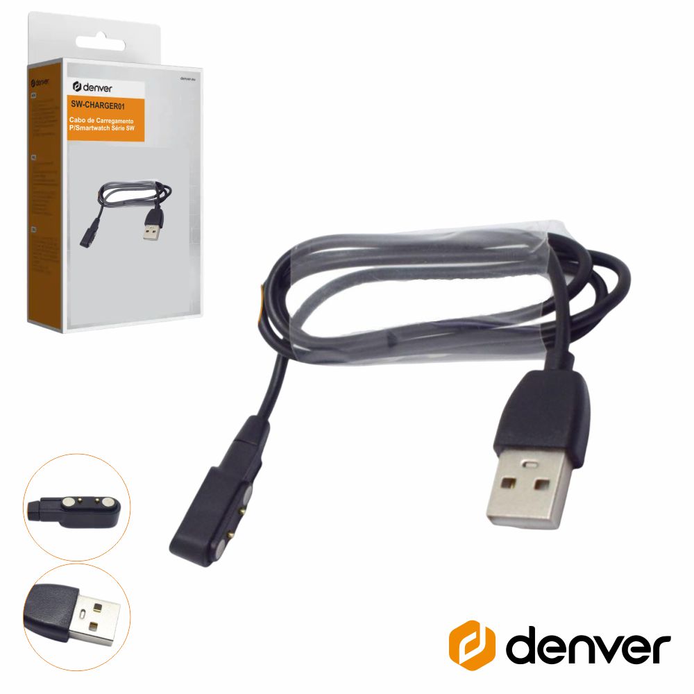 Cabo Usb P/ Carregamento Smartwatch Denver - Tauu.pt