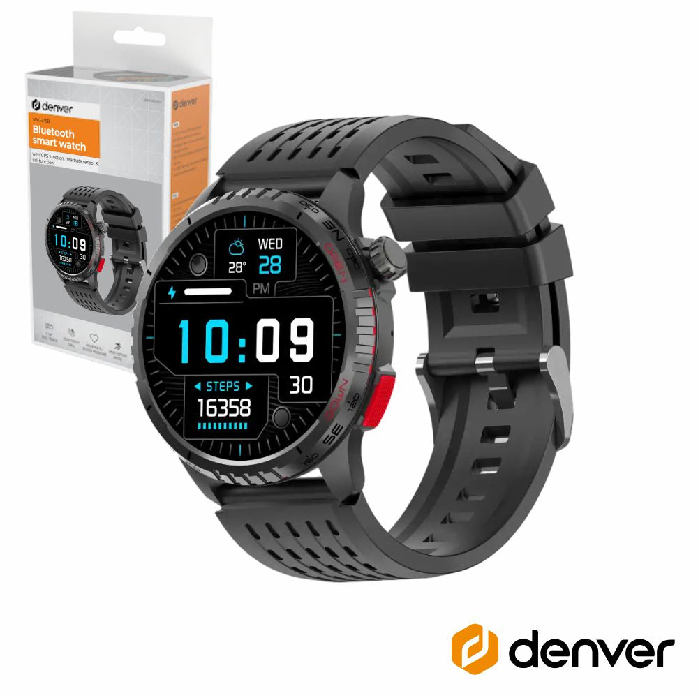 Smartwatch P/ Android Ios Preto C/ Gps Denver - Tauu.pt