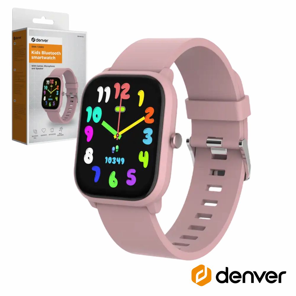 Smartwatch Bluetooth 1.75" Criança Rosa Denver - Tauu.pt