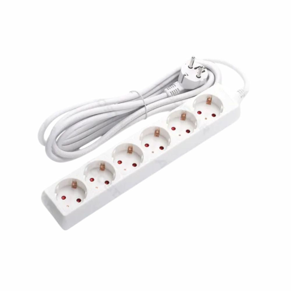 Extensão Elétrica 6X Schuko S/ Interruptor 3M - Tauu,pt