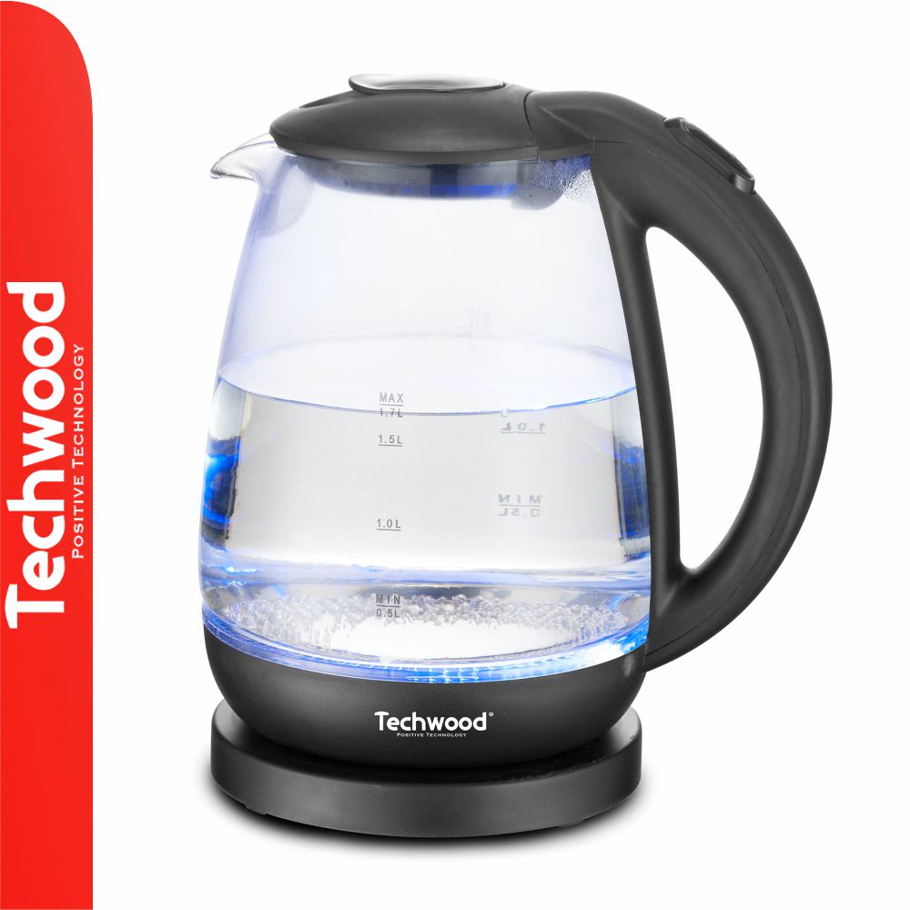 Fervedor De Água Elétrico Preto 2200W 1,7L Techwood - Tauu,pt