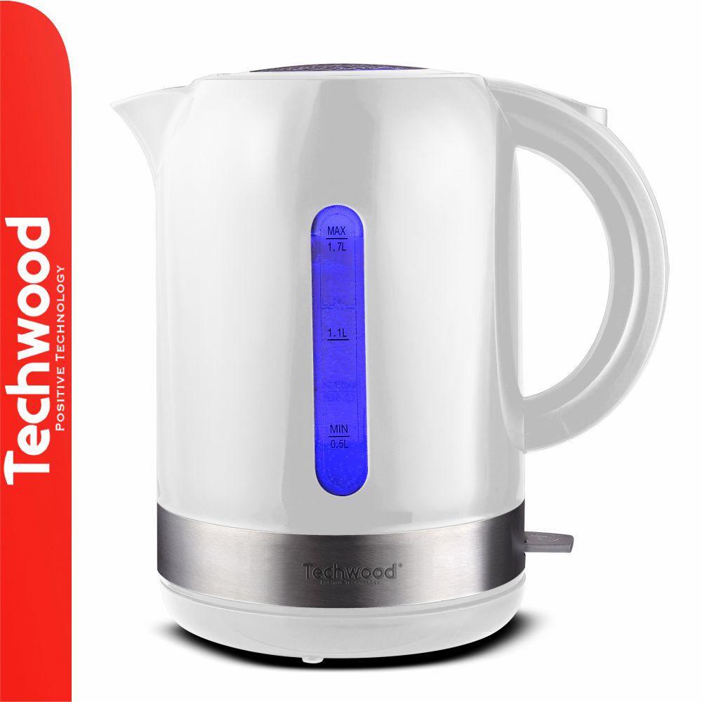 Fervedor De Água Elétrico Branco 2200W 1,7L Techwood - Tauu,pt
