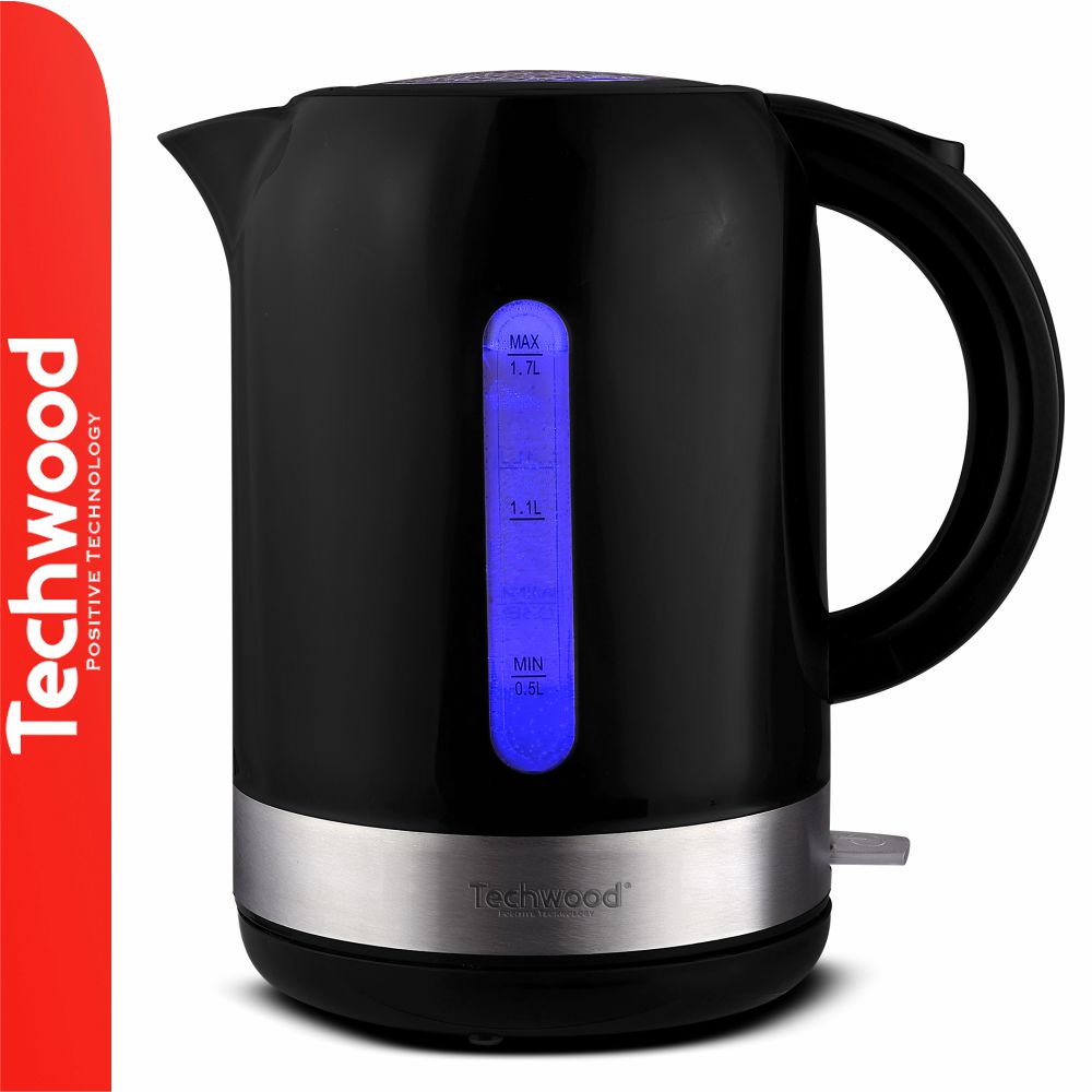 Fervedor De Água Elétrico Preto 2200W 1,7L Techwood - Tauu,pt