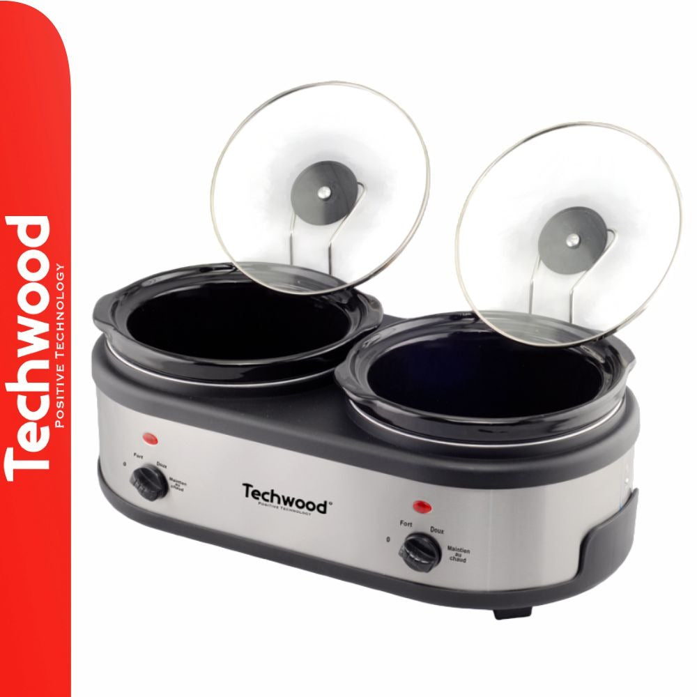 Panela Elétrica Dupla 2X2.5L 280W Techwood - Tauu.pt