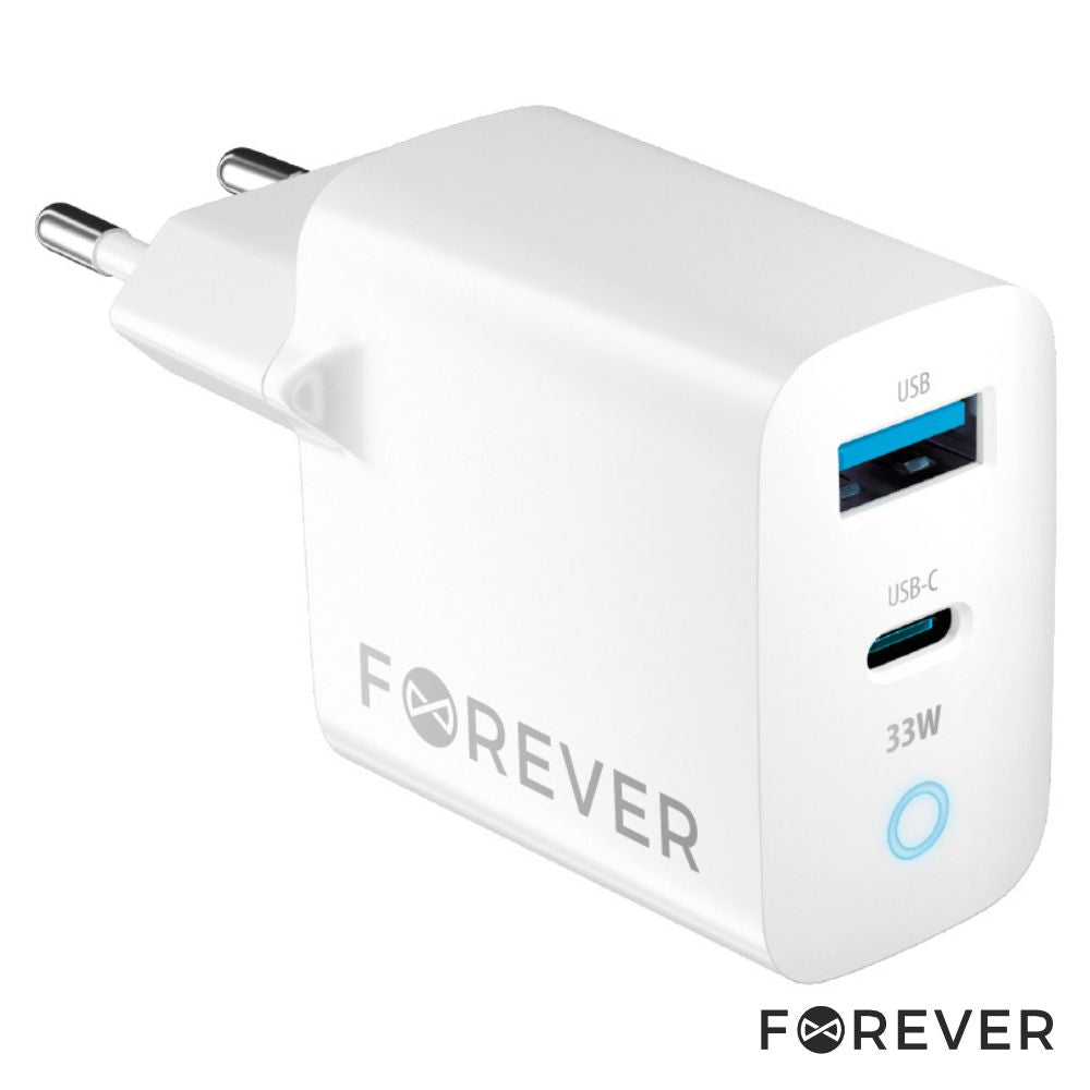 Alimentador Comutado 1Xusb-C/1Xusb-A Pd/Qc 33W Gan Forever - Tauu.pt