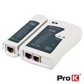 Testador De Cabos Rede Rj11/Rj45 Prok - Tauu,pt