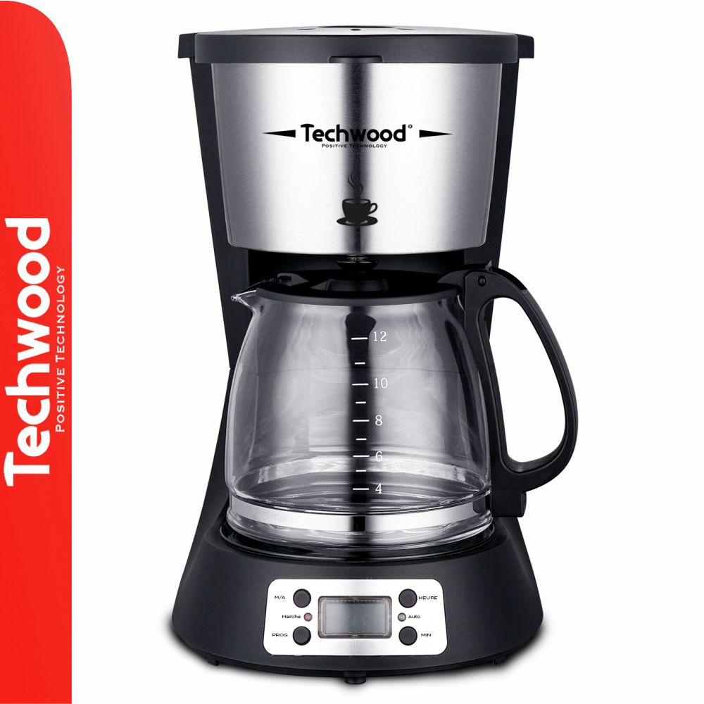 Máquina De Café Elétrica C/ Jarro 1.5L 1000W Techwood - Tauu.pt