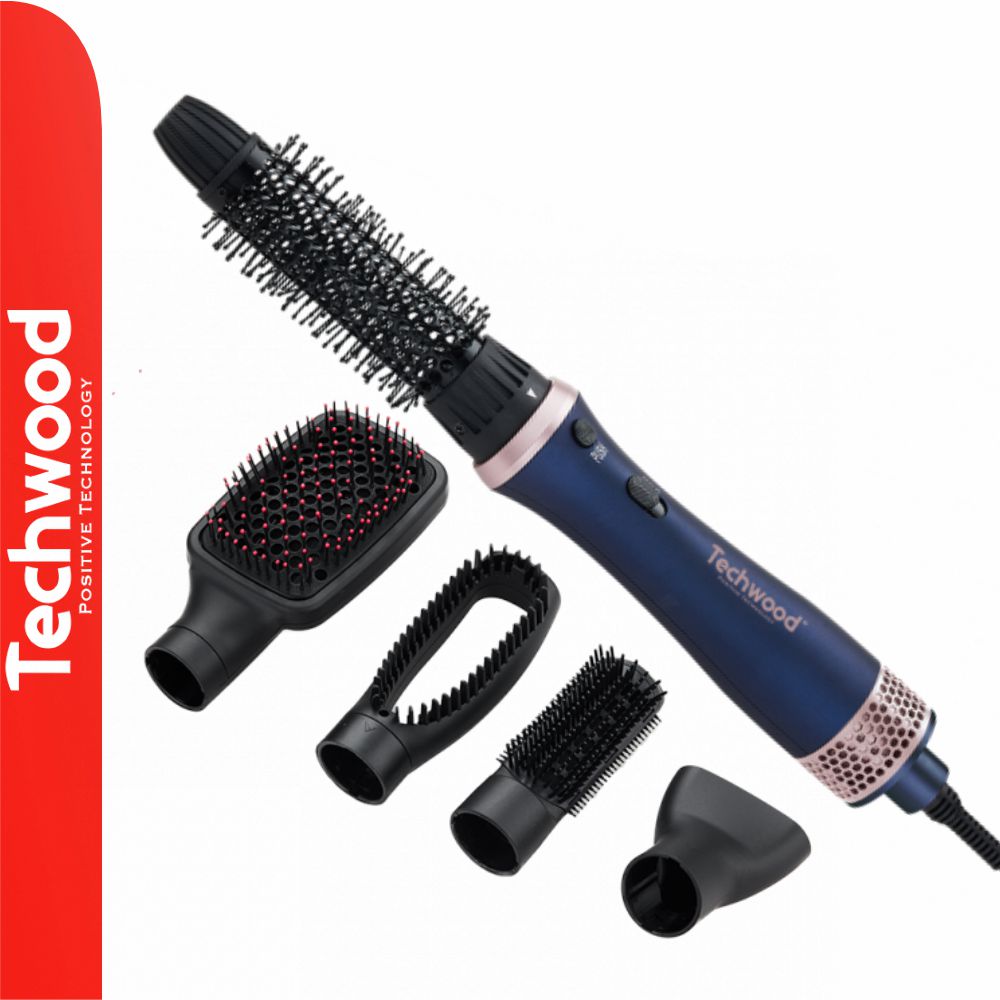Escova Alisadora De Cabelo C/ 5 Acessórios 600-700W Techwood - Tauu,pt