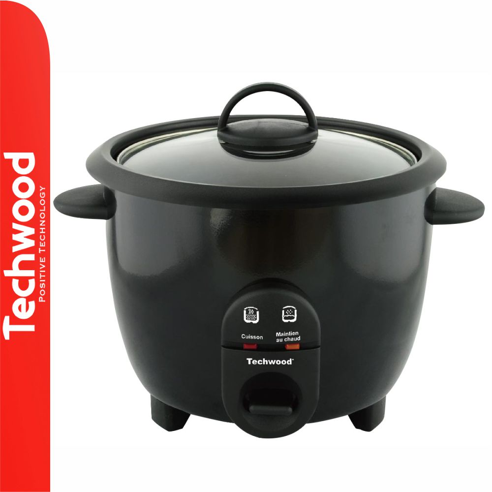 Panela Elétrica P/ Arroz 1L 400W Preto Techwood - Tauu.pt