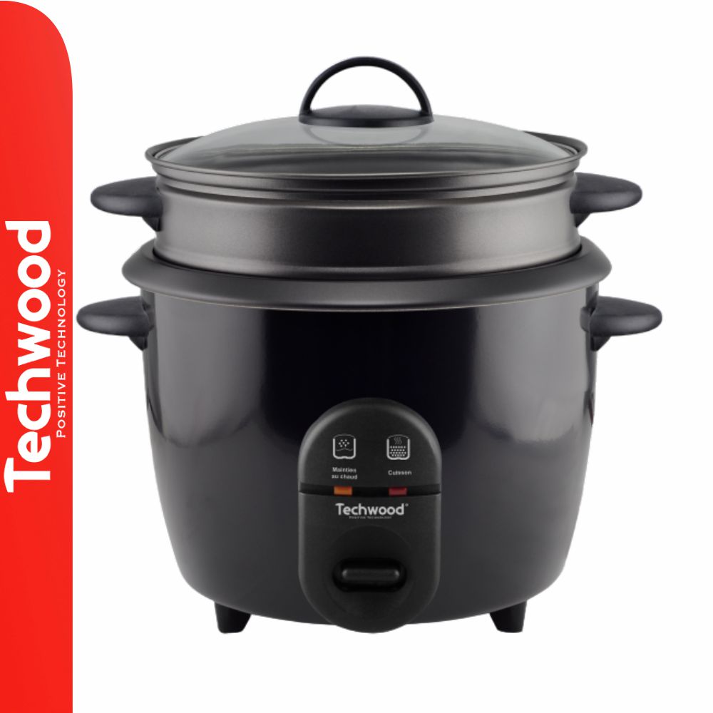 Panela Elétrica P/ Arroz 1,8L 700W Preto Techwood - Tauu.pt