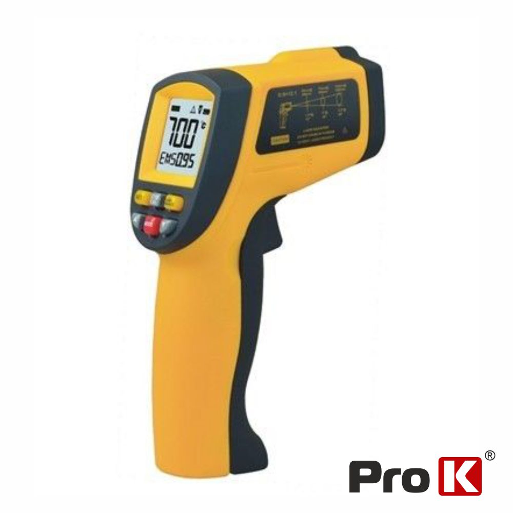 Termómetro Ir Digital C/ Laser-50ºc A 700ºc Industrial Prok - Tauu.pt