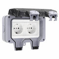 Tomada Elétrica Dupla Superfície 2X Schuko Ip66 - Tauu,pt