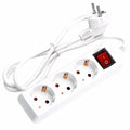 Tomada Elétrica C/ 3 Saídas Interruptor 1,5M Branco - Tauu,pt