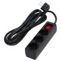 Extensão Elétrica 3X Schuko C/ Interruptor 3G1,5Mm² 3M - Tauu,pt