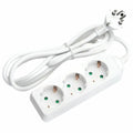 Tomada Elétrica C/ 3 Saídas 1,5M Branco - Tauu,pt