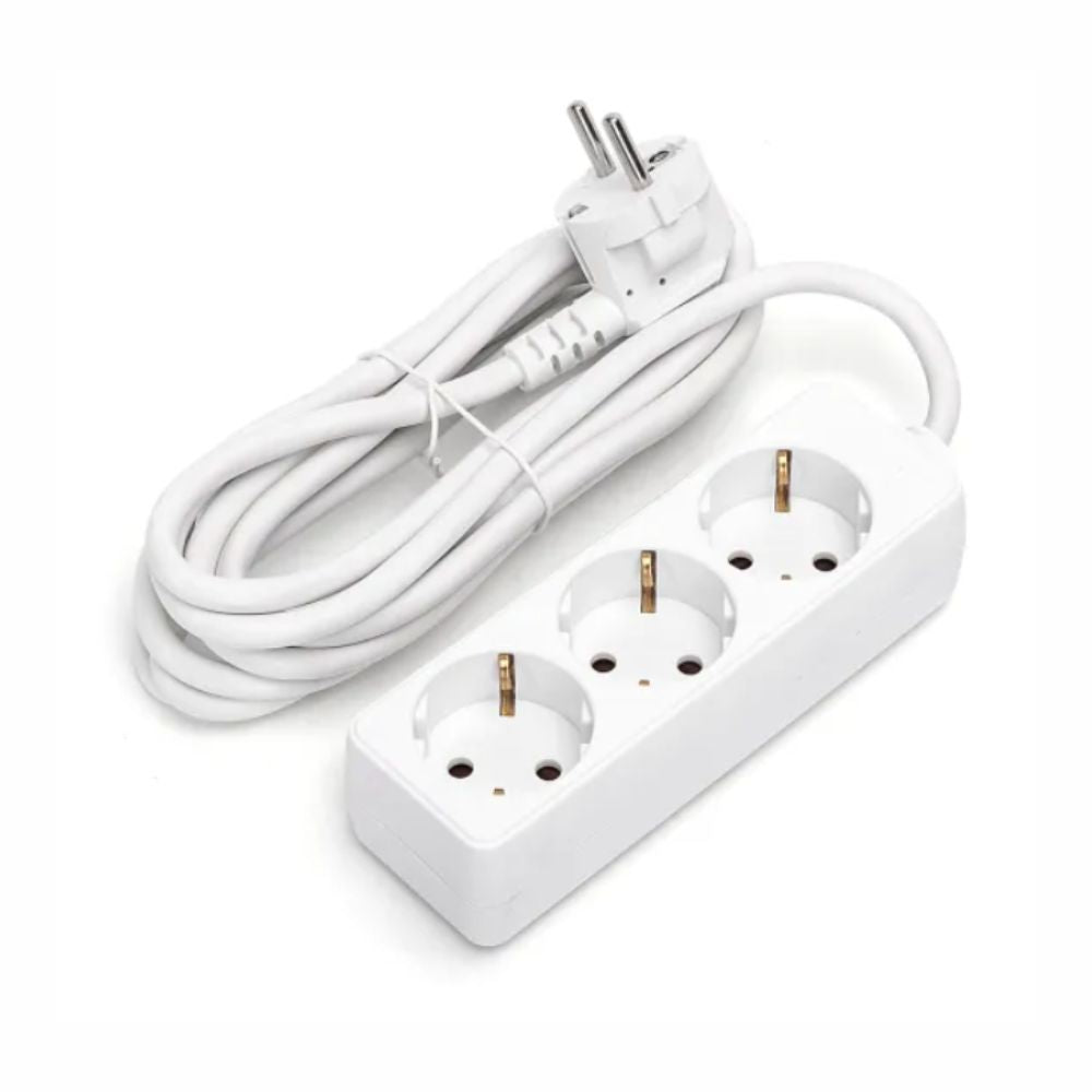 Extensão Elétrica 3X Schuko 3M - Tauu.pt