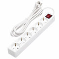 Tomada Elétrica C/ 6 Saídas Interruptor 3M - Tauu,pt