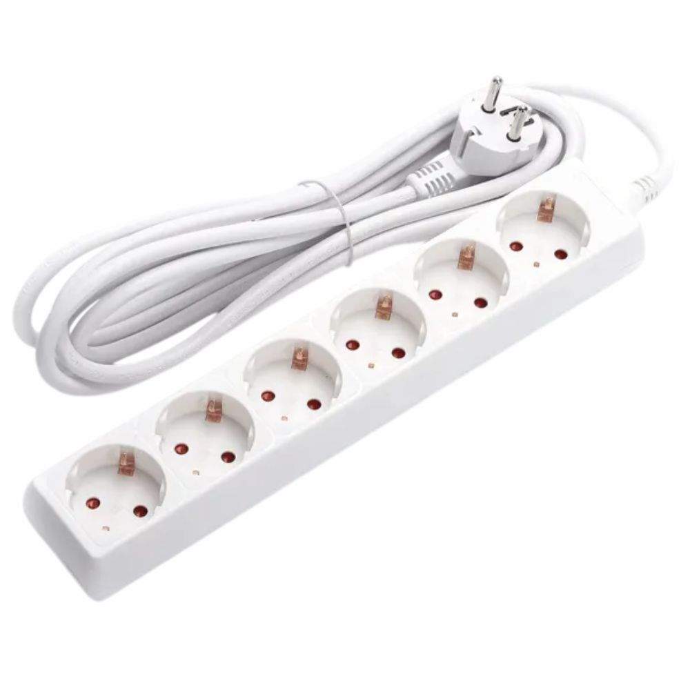 Extensão Elétrica 6X Schuko 3G1,5Mm² 1,5M - Tauu,pt