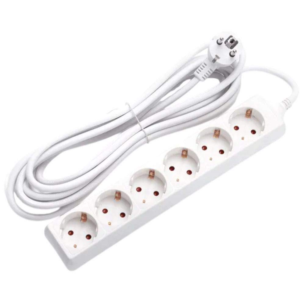 Extensão Elétrica 6X Schuko 3G1,5Mm² 5M - Tauu,pt