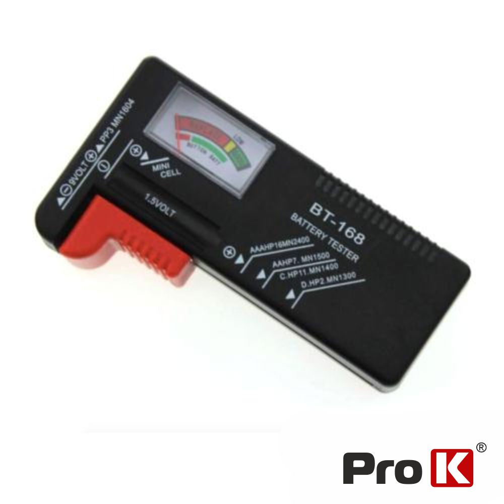Testador De Baterias Universal Aa/Aaa/C/D/9V/1.5V Prok - Tauu.pt