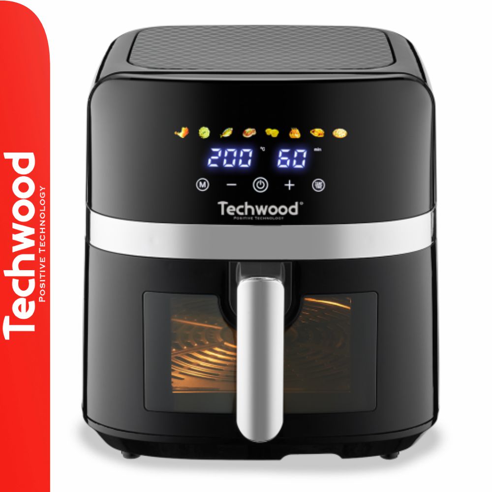 Fritadeira Elétrica S/ Óleo 1700W 8L~2Kg Techwood - Tauu,pt