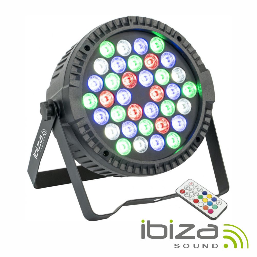 Projetor Par C/ 36 Leds 1W Rgbw Dmx Ibiza - Tauu.pt