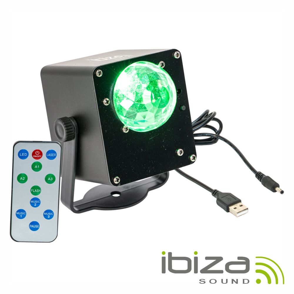 Projetor Luz C/ 3 Leds 1W Rgb Astro C/ Comando Ibiza - Tauu.pt