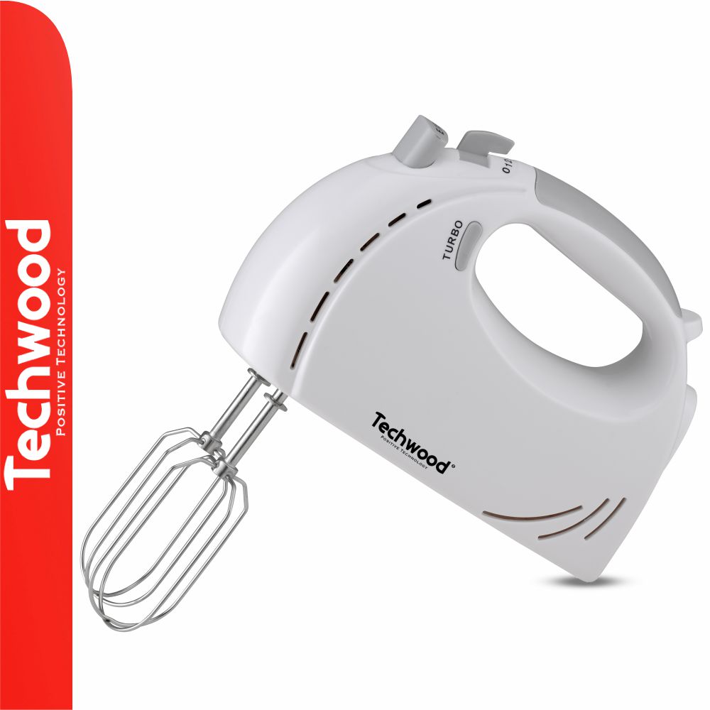 Batedeira Elétrica 300W Branca Techwood - Tauu.pt