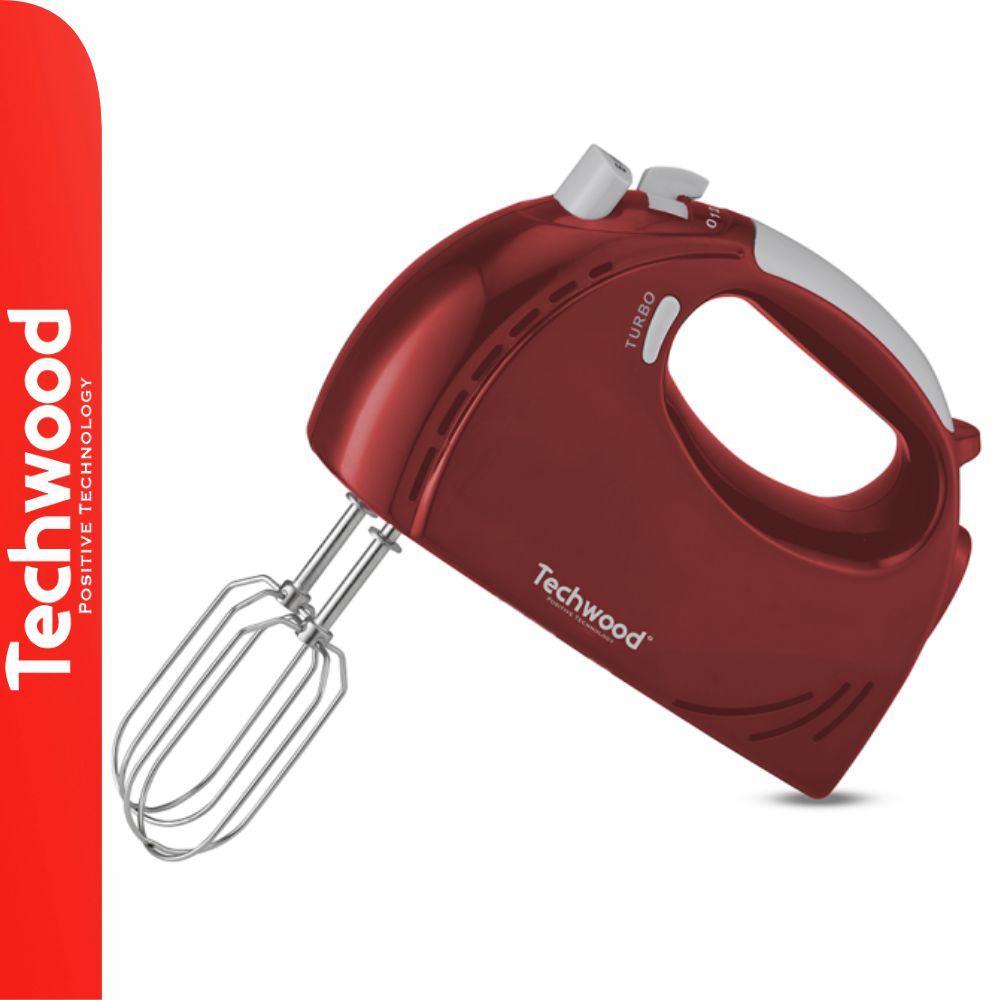 Batedeira Elétrica 300W Vermelha Techwood - Tauu,pt