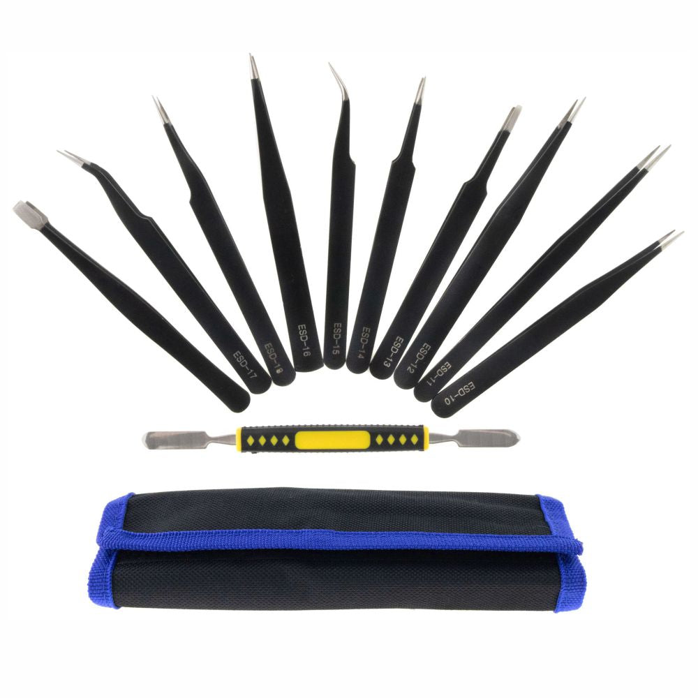Conjunto De 10 Pinças Esd E Espátula - Tauu,pt
