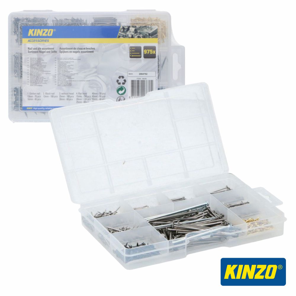 Conjunto De 975 Pregos Kinzo - Tauu.pt