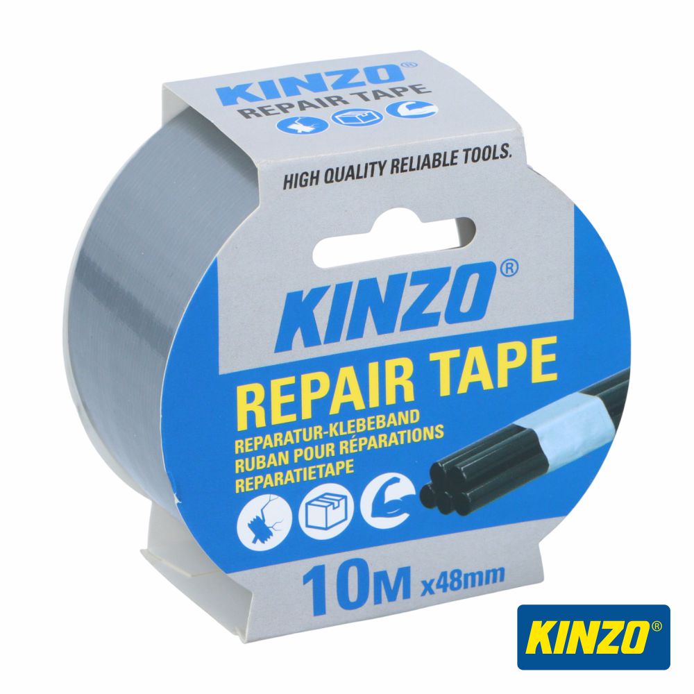 Fita Adesiva Americana Cinzento 48Mm 10M Kinzo - Tauu,pt