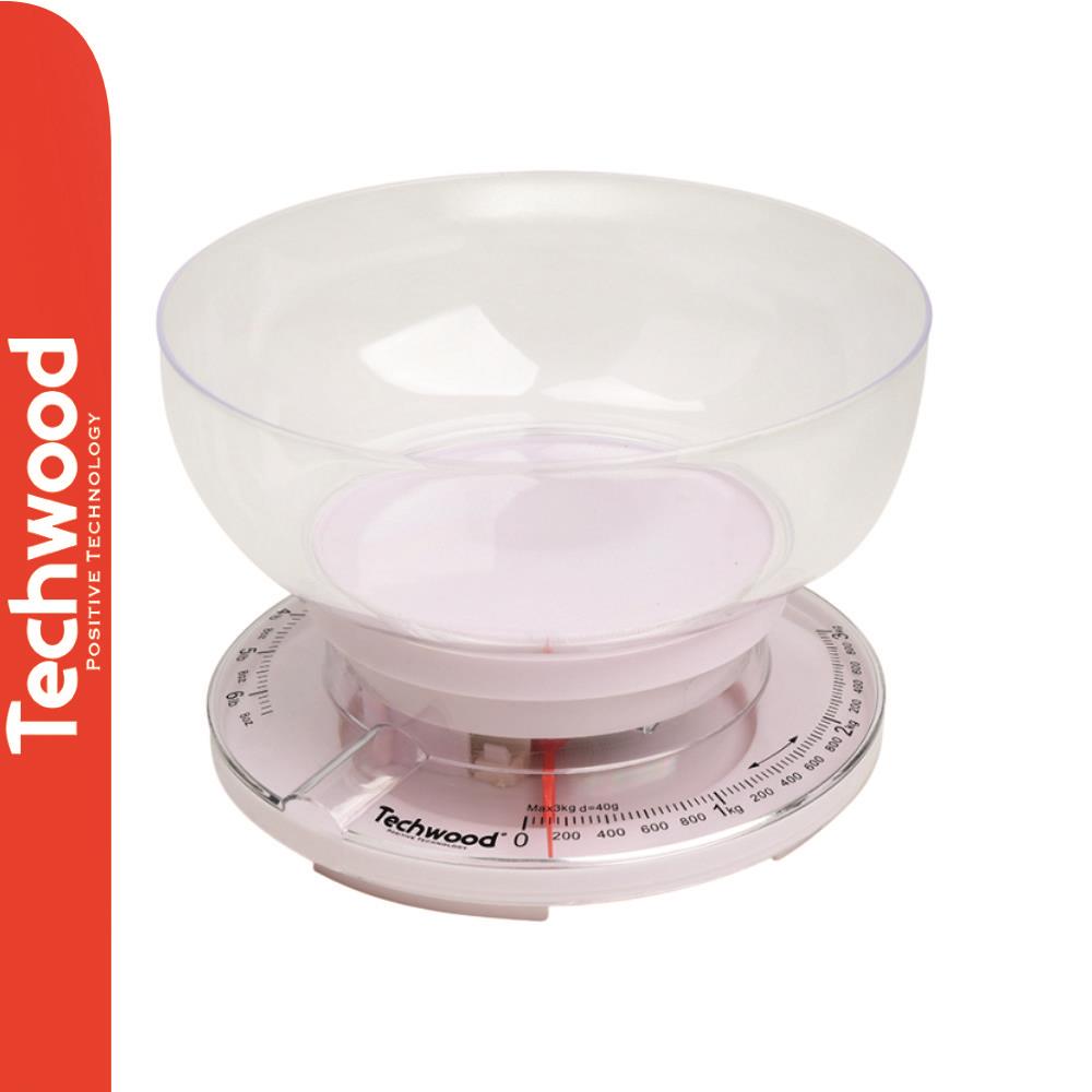 Balança Cozinha Analógica 3Kg Techwood - Tauu,pt