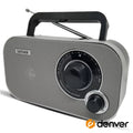 Rádio Fm Portátil Cinza Denver - Tauu,pt